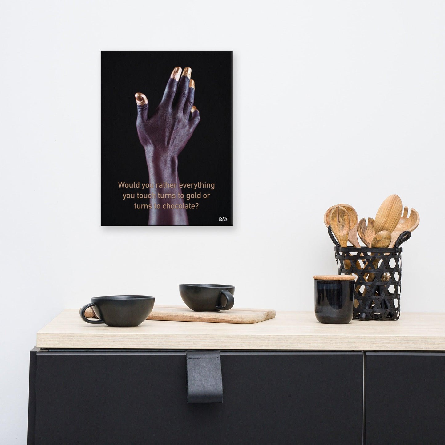 Gold or Chocolate - Canvas Print