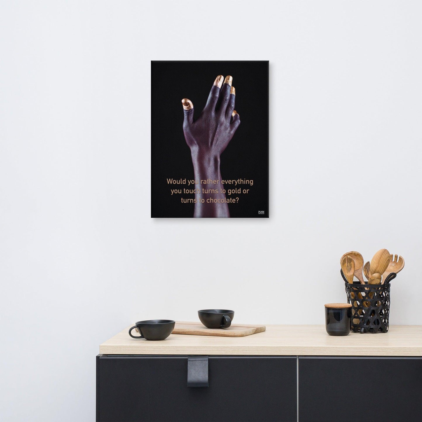 Gold or Chocolate - Canvas Print
