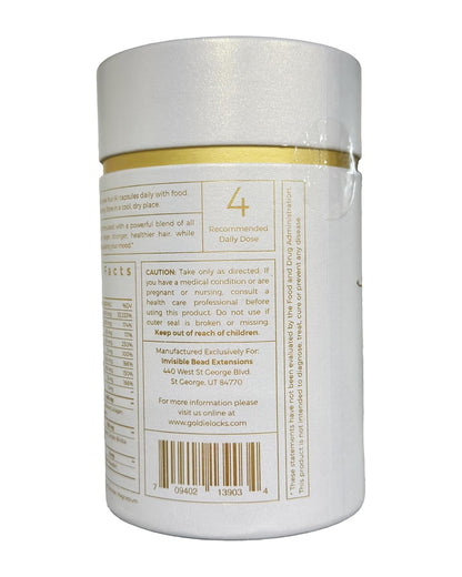 Goldie Locks Hair Growth Supplements Refill – Original Formula with Biotin, Multi-Collagen & Zinc