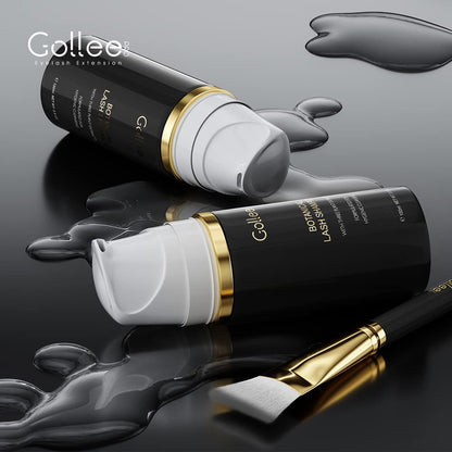 GOLLEEPRO Lash Shampoo – 100 ml Eyelash Extension Cleanser with Brush (Paraben & Sulfate Free)
