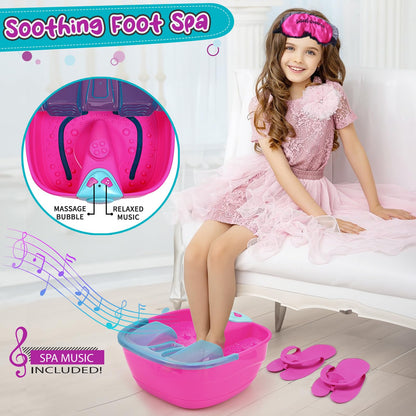 Golray Kid Foot Spa & Nail Kit – Fun At-Home Spa Set for Girls Aged 5–12