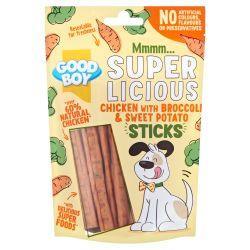 Good Boy Chicken with Brocoli & Sweet Potato Sticks, 100g