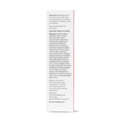 good.clean.goop The Naked Elixir Body Oil | Hydration for Skin Barrier | Vitamin E, Turmeric & Saffron | Vegan & Cruelty-Free | 3.4 fl oz