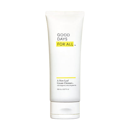 Good Days For All New Leaf Cream Cleanser – Hydrating Green Tea & Celery, 5.07 fl oz