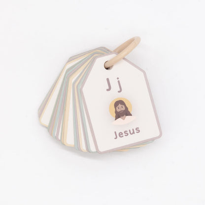 Good Ground Bible ABC Flash Cards – Preschool Alphabet & Phonics Ring Cards