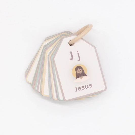 Good Ground Bible ABC Flash Cards – Preschool Alphabet & Phonics Ring Cards