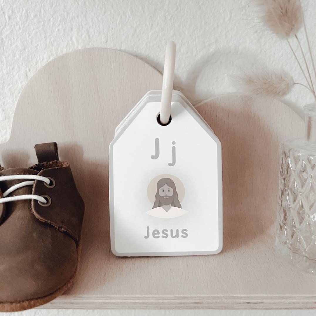 Good Ground Bible ABC Flash Cards – Preschool Alphabet & Phonics Ring Cards