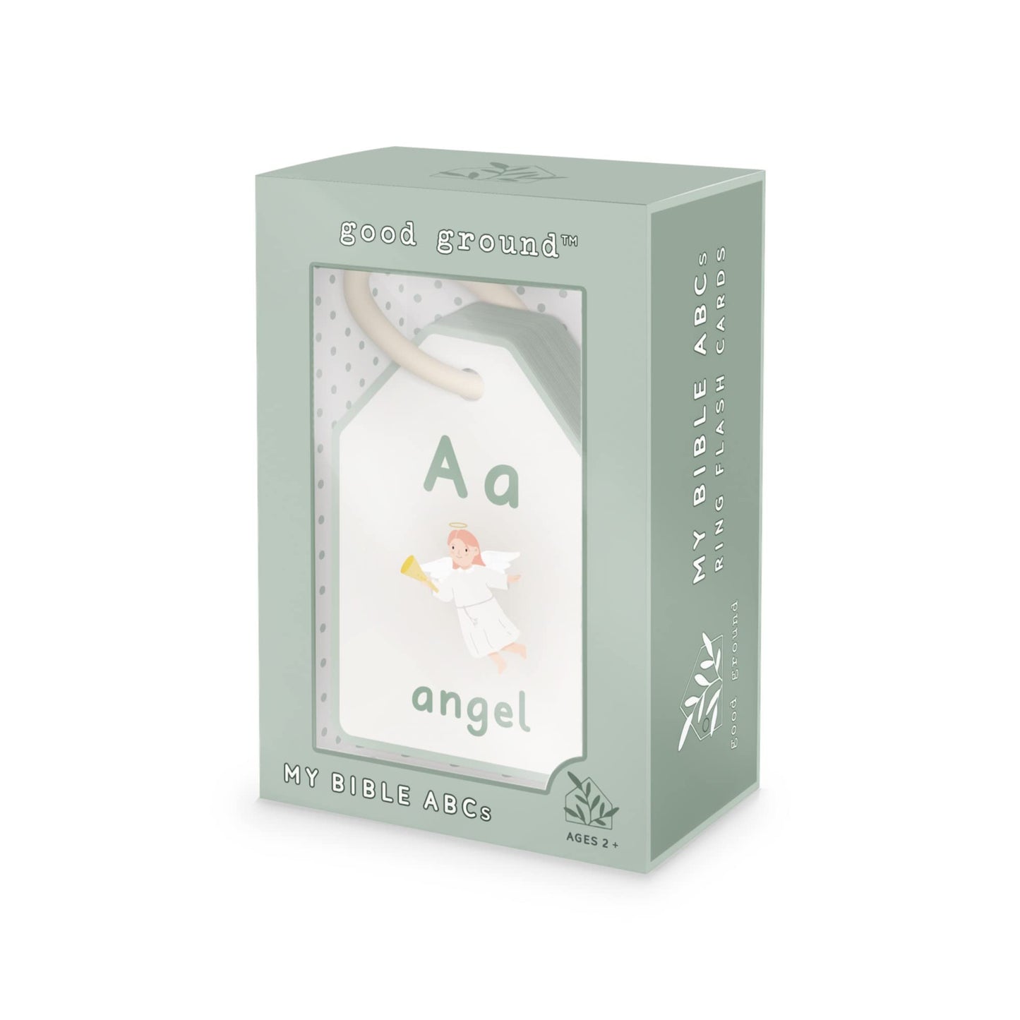Good Ground Bible ABC Flash Cards – Preschool Alphabet & Phonics Ring Cards