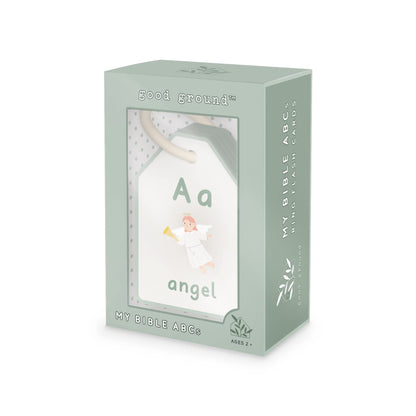 Good Ground Bible ABC Flash Cards – Preschool Alphabet & Phonics Ring Cards