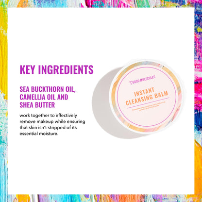 Good Molecules Instant Cleansing Balm – Hydrating Makeup Remover with Shea Butter & Sea Buckthorn