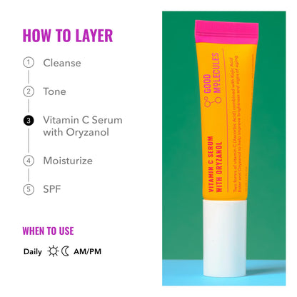 Good Molecules Vitamin C Serum with Oryzanol — Even Tone & Brightening