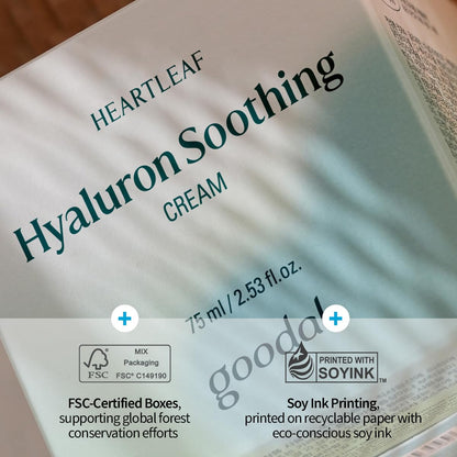 GOODAL Heartleaf Hyaluron Soothing Cream for All Skin Types | Deep Hydration & Long-Lasting Moisture