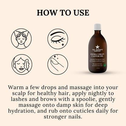 Goodbye Company USDA Organic Cold-Pressed Castor Oil – 8.5 oz Glass, Hexane-Free, Small Batch