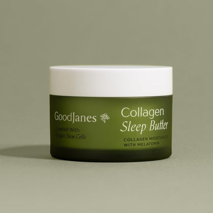 GOODJANES Collagen Sleep Butter Night Cream – Vegan Collagen, Hyaluronic Acid & Melatonin