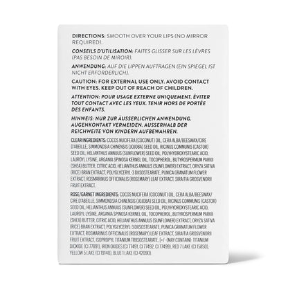 Goop Beauty Lip Balm Trio – Clean, Petroleum-Free Moisturizers in Clear, Garnet & Rose