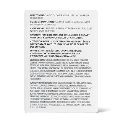 Goop Beauty Lip Balm Trio — Clean, Petroleum-Free Lip Care in Clear, Peony, Tomato | 0.16 oz Each