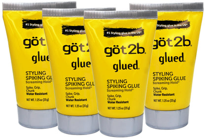 Schwarzkopf got2b Glued Styling Spiking Glue 1.25 oz (Pack of 4) | Extreme Hold & Texture