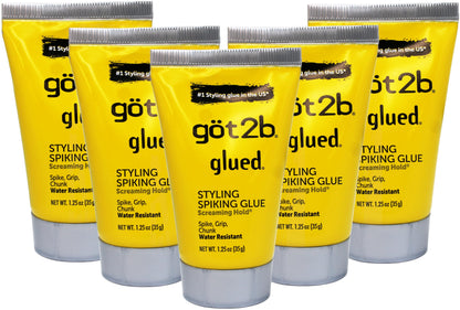 Schwarzkopf Got2B Glued Spiking Glue 1.25 oz — Pack of 5, Extreme Hold