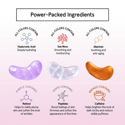 Grace & Stella Under Eye Patches (12 Pairs) – Brighten Dark Circles, Puffiness | Vegan & Cruelty-Free