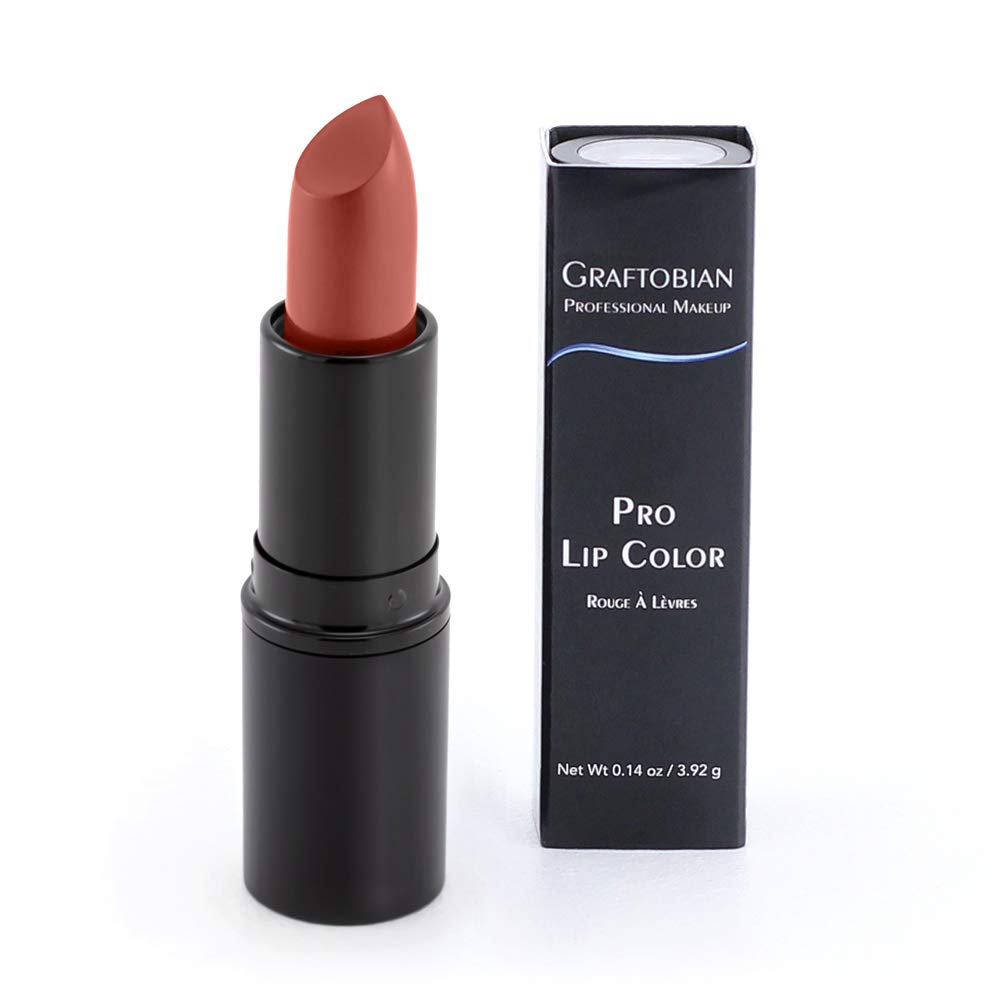 Graftobian Professional Color Lipstick – Ultra Long-Wearing, Velvety Semi-Matte, HD Shades for All Skin Tones