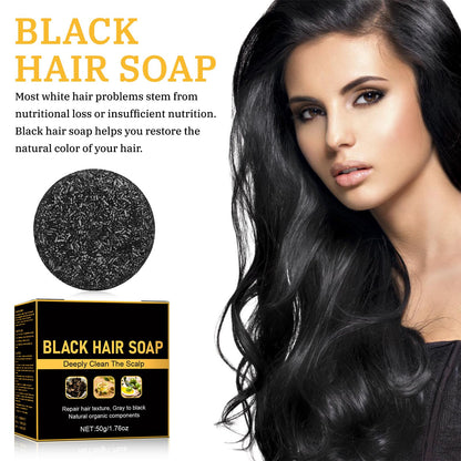 Gray Hair Reverse Bar | Black Soap for Grey Hair – Deep Nourishment