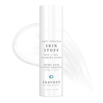 Graydon Skin Stuff Face & Eye Ceramide Moisturizing Cream | Intense Hydration for Sensitive, Acne-Prone Skin | 1.7 oz