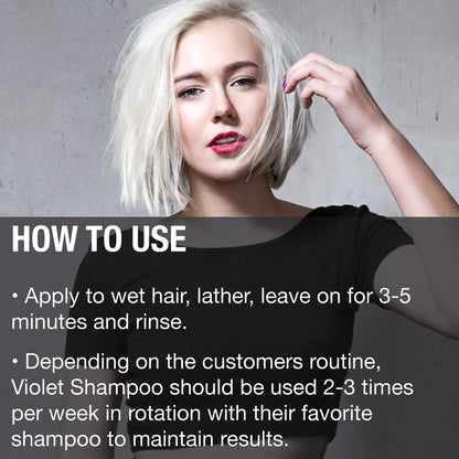 GREAT CLIPS Solutions Violet Shampoo, 10oz | Toning Shampoo for Blonde, Gray & White Hair