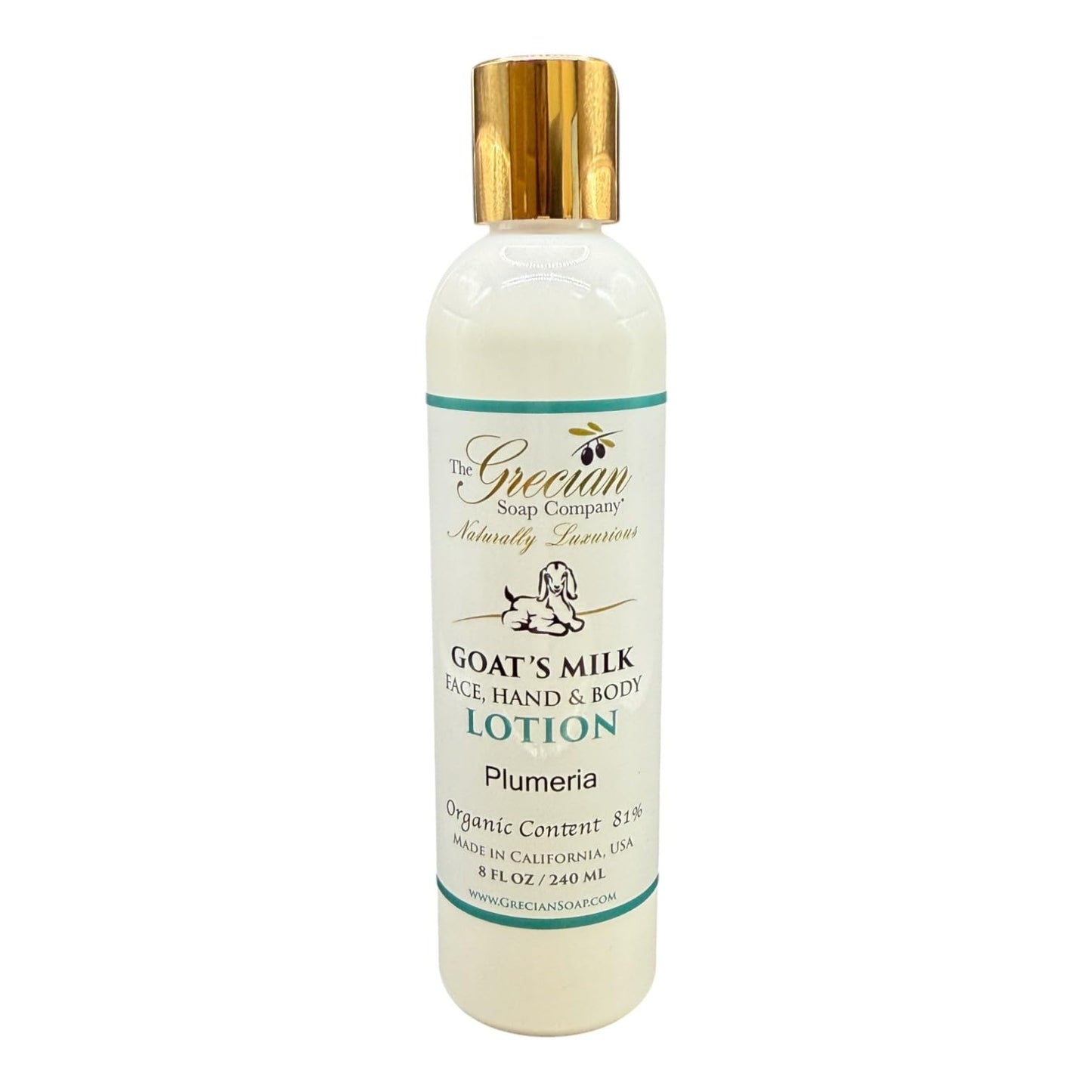 The Grecian Soap Company GM Lotion Plumeria – Goat Milk Moisturizer