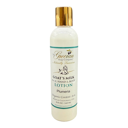 The Grecian Soap Company GM Lotion Plumeria – Goat Milk Moisturizer