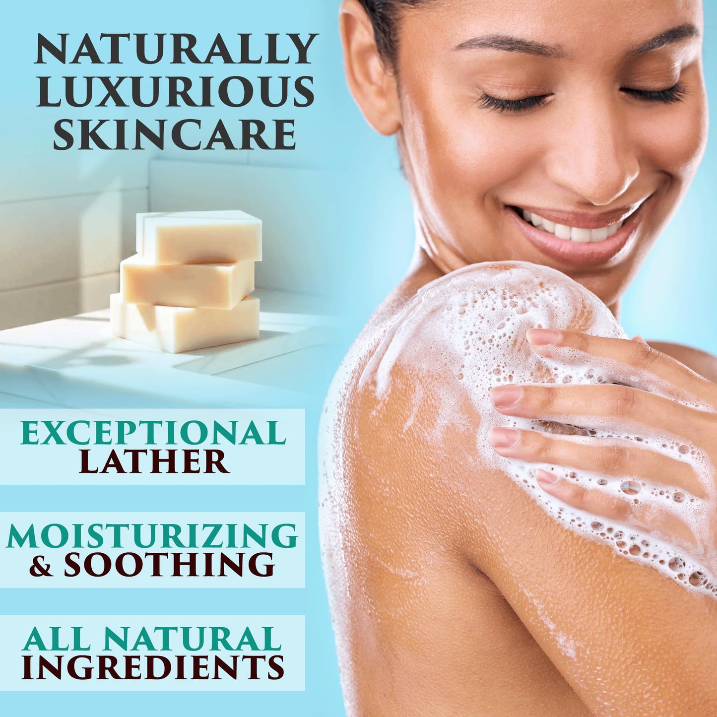 The Grecian Soap Company Goat Milk & Olive Oil Soap Bar – Lavender 3-Pack