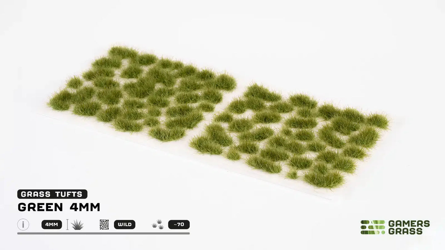 Gamers Grass - Green Wild Tufts 4mm