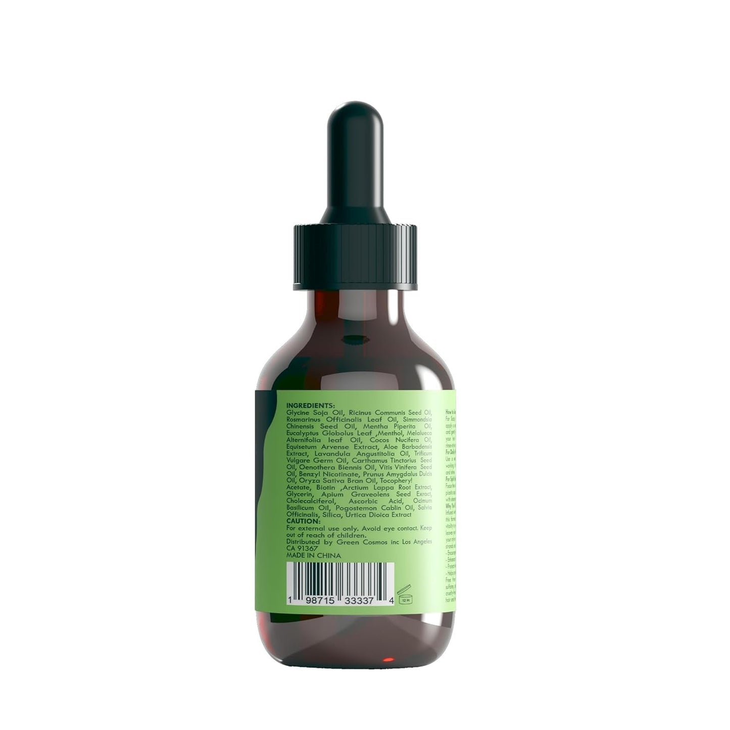 Green Cosmos 100% Rosemary Oil for Hair Growth – 60ml x 2 – Nourishes Scalp, Supports Circulation, Relieves Itchy Dry Scalp, Strengthens Hair, Eyebrows & Eyelashes