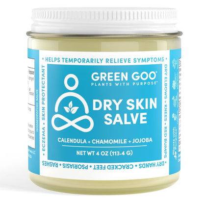 Green Goo Dry Skin Salve – All-Natural Moisturizer for Body & Face (4 oz)