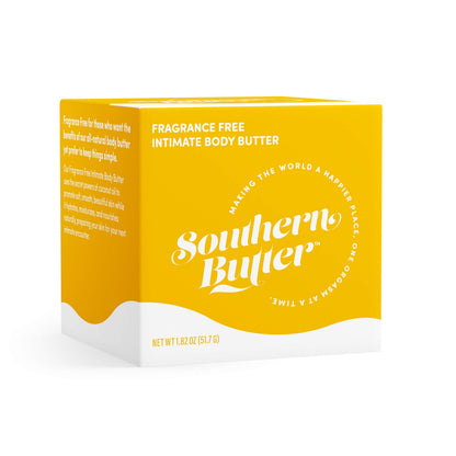 Green Goo Southern Butter Natural Intimate Body Butter – Fragrance Free, 1.82 oz Jar