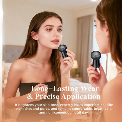 Green Tomato Luvie Glow Foundation Cushion – Hydrating, Buildable Coverage (Warm, 0.64 oz)