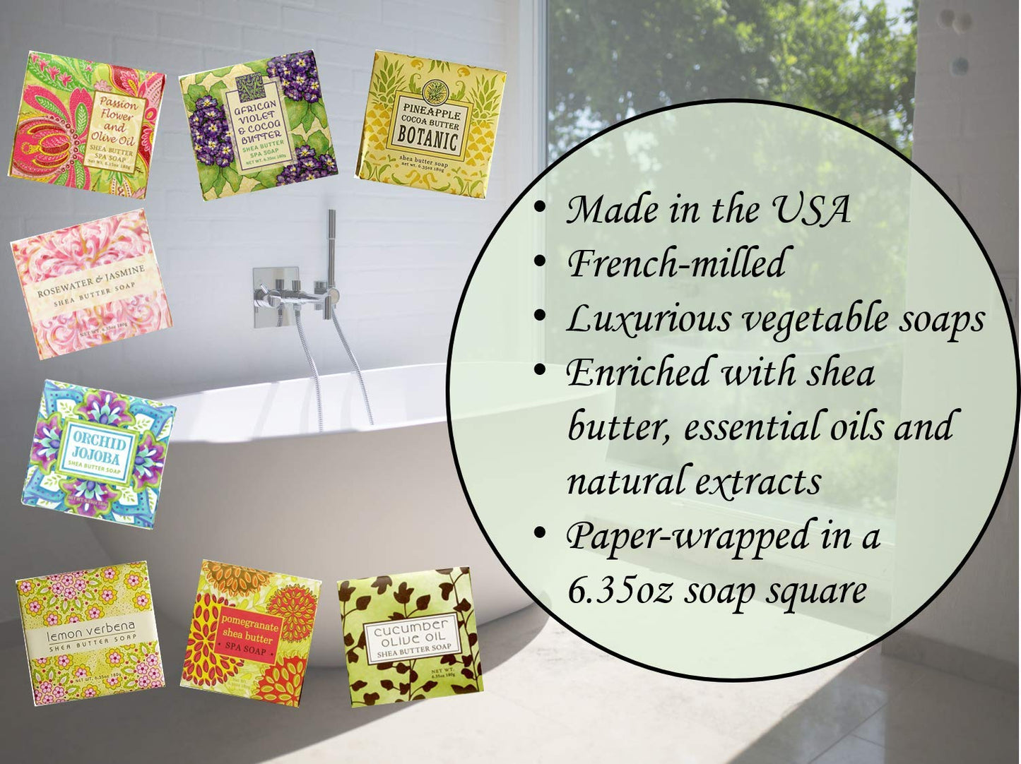 Almond & Cocoa Butter Exfoliating Spa Soap by Greenwich Bay Trading Co.