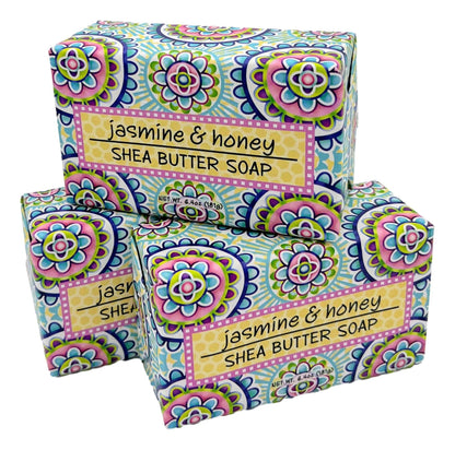 Greenwich Bay Jasmine & Honey Shea Butter Soap — 3 Bars, 6.4 oz Each