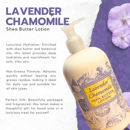 Greenwich Bay Lavender Chamomile Lotion – Luxurious Hydrating Lotion, 16 oz