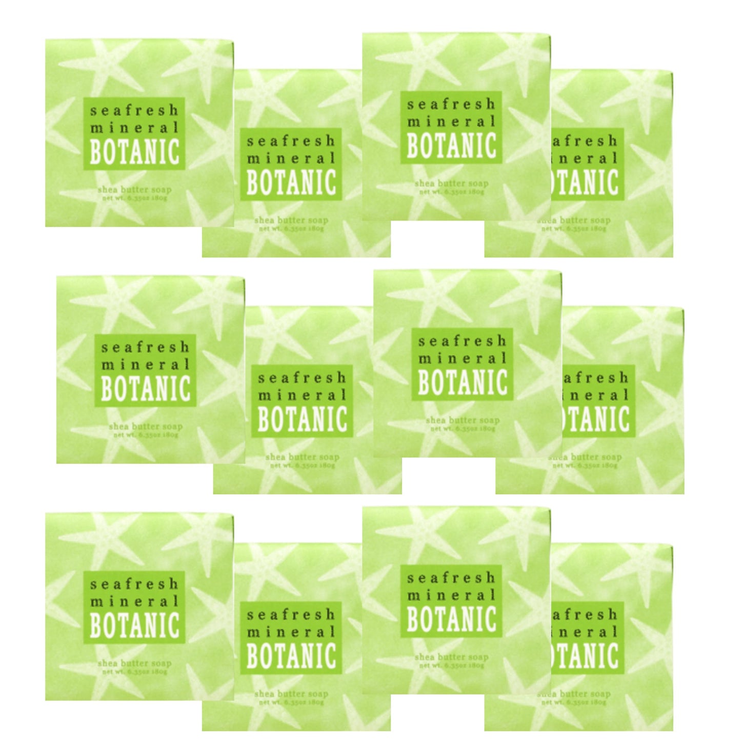 Greenwich Bay Mini Botanical Soap Bars – 12 Pack Travel-Size Seafresh Mineral Scent
