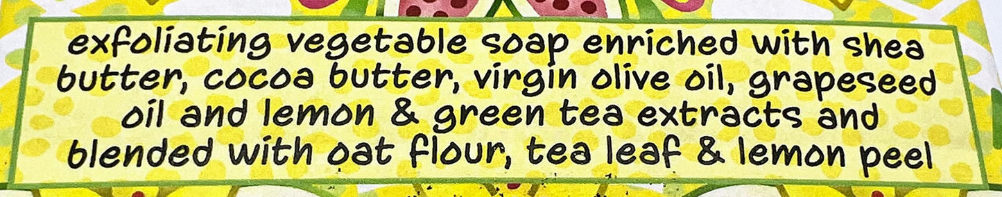 Greenwich Bay Trading Co Lemongrass & Tea Shea Butter Soap — Set of 3 Bars (6.4 oz each)