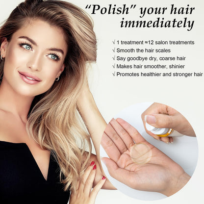 GREEONIL Hair Oil with Argan Oil & Vitamin E | Frizz Control, Shine, Hydration