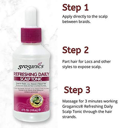 Groganics Refreshing Daily Scalp Tonic – 4 fl oz
