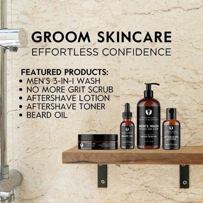 Groom Skincare GROOM After Shave Lotion for Men – Soothing Post-Shave Moisturizer with Aloe, Vitamin E, Green Tea & MSM | 4 oz