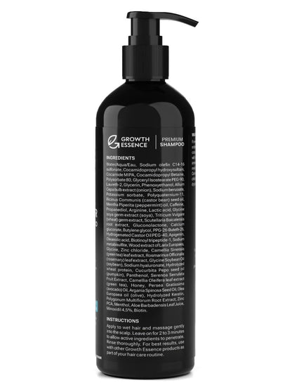 Growth Essence Minoxidil & Biotin Shampoo for Hair Growth – DHT Blocker & Nourishing Formula