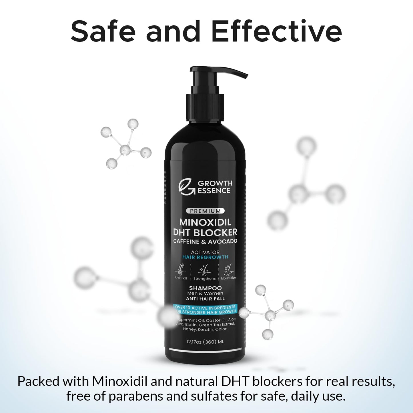 Growth Essence Twopack Thickening Hair Regrowth Shampoo – Minoxidil & Biotin