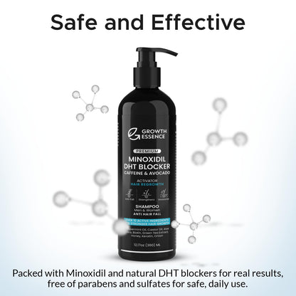 Growth Essence Twopack Thickening Hair Regrowth Shampoo – Minoxidil & Biotin