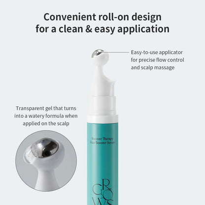 Growus Recover Therapy Booster Serum 15ml – Scalp Serum for Fuller Hair, Biotin & Sea Water