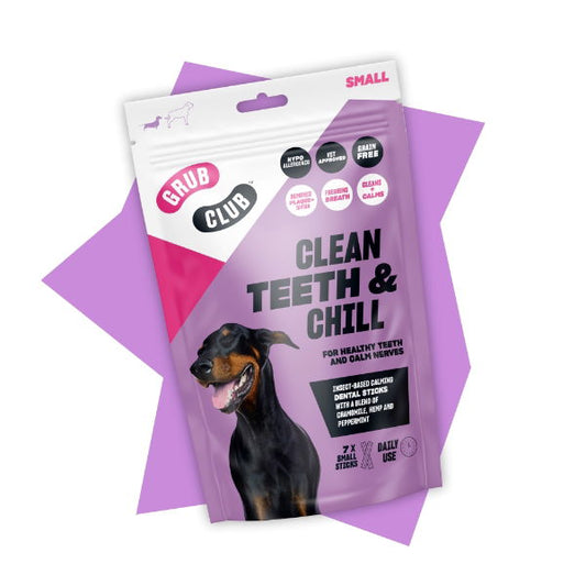Grub Club Clean Teeth & Chill Dog Treats 175g