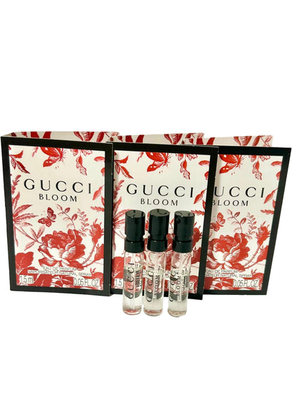 Gucci Bloom Sample Set – 3 Mini EDP Sprays (1.5 ml each) for Women