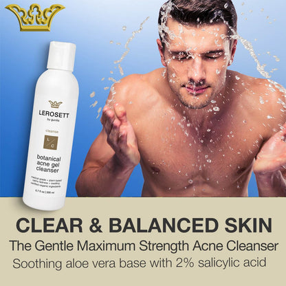 LEROSETT Acne Kit by Gunilla Of Sweden – Aloe & Clay Based, Vegan, All Skin Types